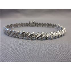 San Marco design link tennis bracelet