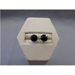 New Sterling Silver & Blue Sapphire stud earrings