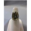 Image 1 : Custom made - Lemon Topaz ring - Emerald cut