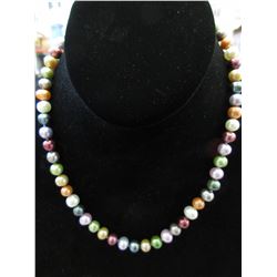 Multi coloured Freshwater Pearl necklace