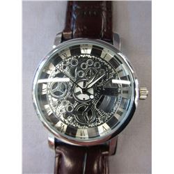 New Mechanical style skeleton wristwatch