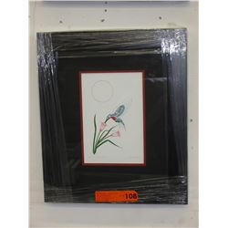 Framed Richard Shorty print "Serenity Hummingbird"