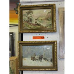 2 Signed Richard A. Quickfall watercolours