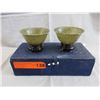Image 1 : 2 Jadeite bowls on stand