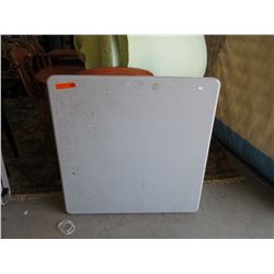 Square Resin folding table