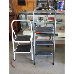 2 Used Folding step stools