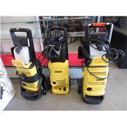 3 Used Karcher pressure washers