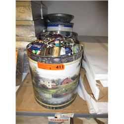 3 Containers of collectible matchbooks