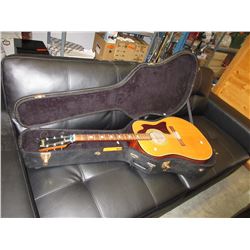 Raven acoustic guitar in fitted case