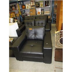 New  - Matching Sofa, loveseat & chair - Black