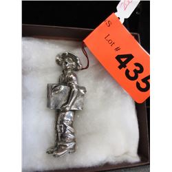 Silver "Newspaper Boy" brooch