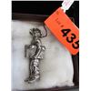 Image 1 : Silver "Newspaper Boy" brooch