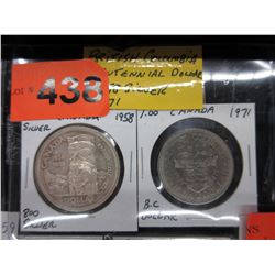 2 BC Commemorative $1 coins