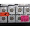 Image 1 : 8 Canadian Silver 25¢ coins