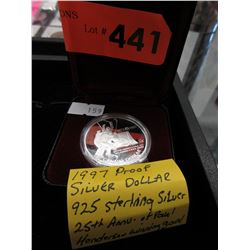 1997 Canadian proof silver dollar