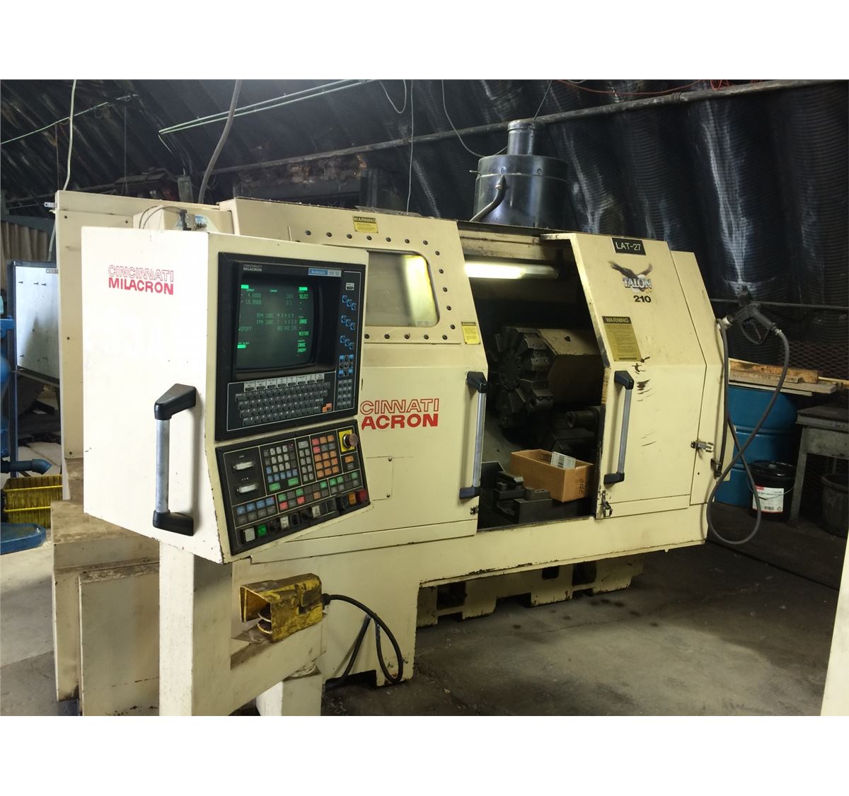 Cincinnati Talon 210 Cnc Lathe With 850 Sx Control