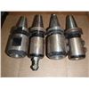 Image 1 : (4) CAT40 End Mill Holders Holders, (2) 1" and (2) 1" Capacity