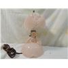 Image 1 : PINK DEPRESSION GLASS SOUTHERN BELLE BOUDOIR LAMP
