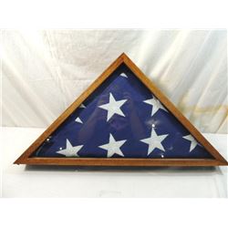 AMERICAN FLAG DISPLAY CASE