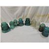 Image 1 : LOT 9 GLASS INSULATORS