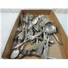 Image 1 : BOX LOT ASSORTED SILVERPLATED FLATWARE