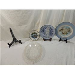 LOT 5 ASSORTED PLATES