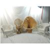 Image 1 : LOT 4 WICKER DOLL CHAIRS