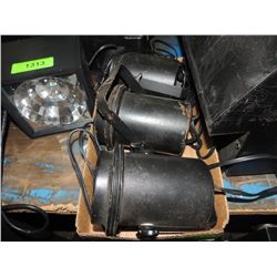 LOT 3 ASSORTED STAGE LIGHTS