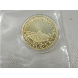 EBORACA COLUMBIA GOLD PLATED COIN COPY