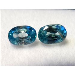 ZIRCON BLUE 2PC 1.90CTW