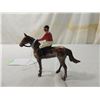 Image 2 : VINTAGE HORSE & JOCKEY FIGURINE