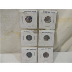 LOT 6 STEEL WAR PENNIES