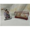 Image 1 : LOT 2 ORIENTAL CORK CARVING & DOLL DISPLAY