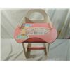 Image 1 : MINTAGE WOODEN PAINTED DOLL HIGH CHAIR