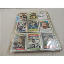 LOT 200+ MISC FOOTBALL CARDS