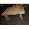 Image 3 : NATURAL WOODEN DINING TABLE CARVED LEGS