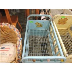 ANTIQUE METAL BABY DOLL CRIB