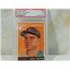 Image 1 : 1958 TOPPS CLINT COURTNEY #92 BASEBALL CARD GRADED