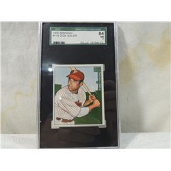 1950 BOWMAN DICK SISLER #119 BASEBALL CARD GRADED