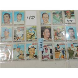 LOT 17 1970 TOPPS BASEBALL CARDS