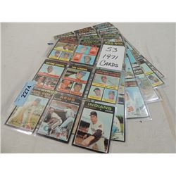 LOT 53 1971 TOPPS BASEBALL CARDS