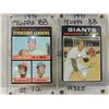 Image 1 : LOT 2 1971 TOPPS STRIKEOUT LEADERS & JUAN MARICHAL