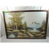 Image 3 : 26X37 SIGNED WOODLAND PAINTING