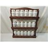 Image 1 : VINTAGE MILK GLASS SPICE JARS & RACK