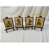 Image 1 : LOT 4 MINI HUMMELS WITH EASELS