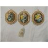 Image 1 : LOT 3 SMALL CAPODIMONTE WALL HANGING PLAQUES