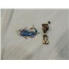 Image 1 : LOT 2 VINTAGE PENDANT & EARRING