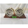 Image 4 : BULOVA CLOCK & BAROMETER DESK SET