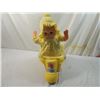 Image 1 : VINTAGE VINYL BABY DOLL IN WALKER