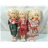 Image 1 : LOT 3 VINTAGE PLASTIC DOLLS